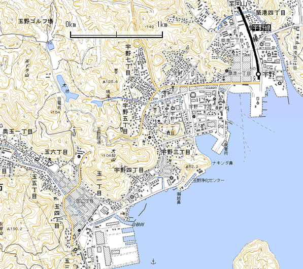 玉野市地図